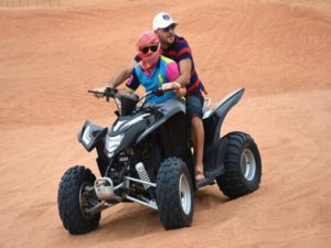 Atv bikes in desert safari dubai | double seat quad bike